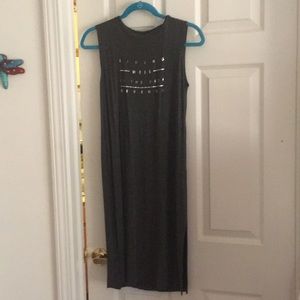 Grey T-shirt dress